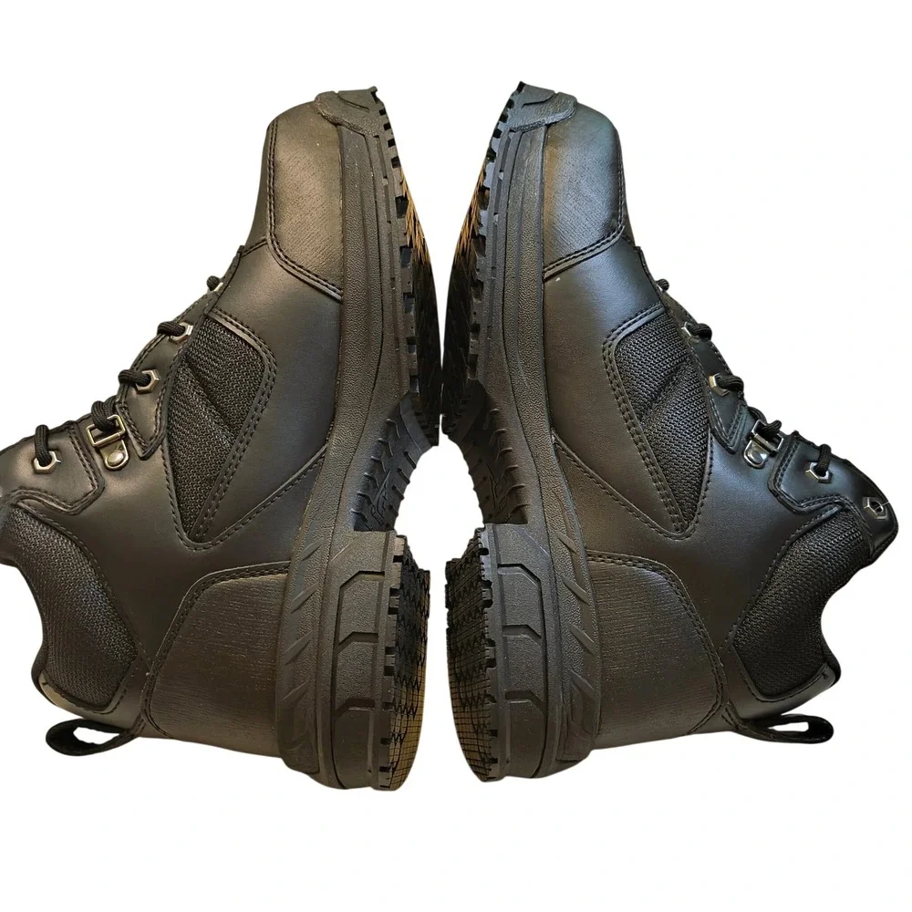 ACE Voyager II ST Work Boots Steel Toe Slip‎ Resistant Black 9.5 11 Wide NWT